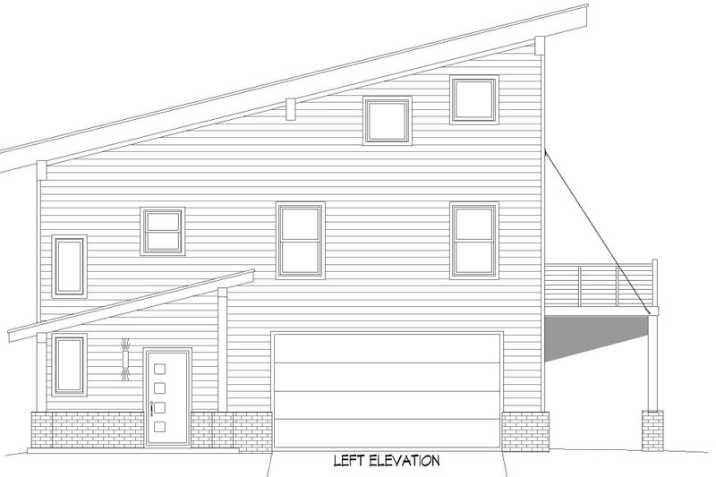 Architectural House Design - Exterior - Other Elevation for Contemporary House Plan #932-453 - 3 bed, 3.5 bath
