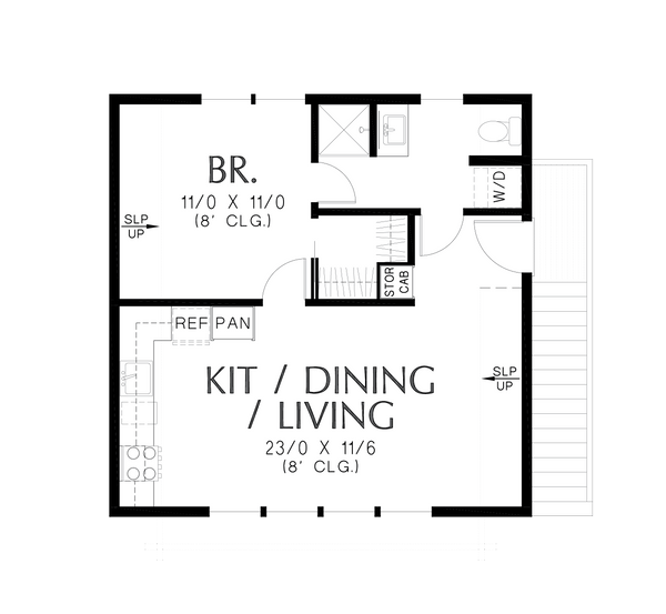 House Plan Design - Craftsman Floor Plan - Upper Floor Plan #48-1093