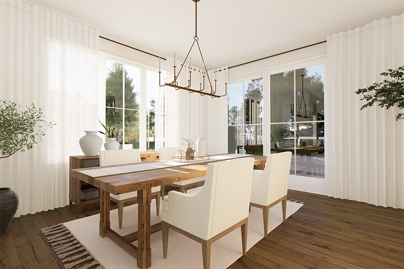 House Blueprint - Interior - Dining Room for Craftsman House Plan #23-2868 - 1 bed, 1 bath