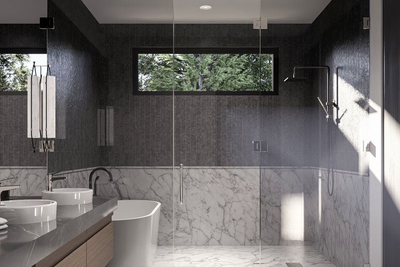 Architectural House Design - Interior - Master Bathroom 1 for Modern House Plan #455-823 - 3 bed, 2.5 bath