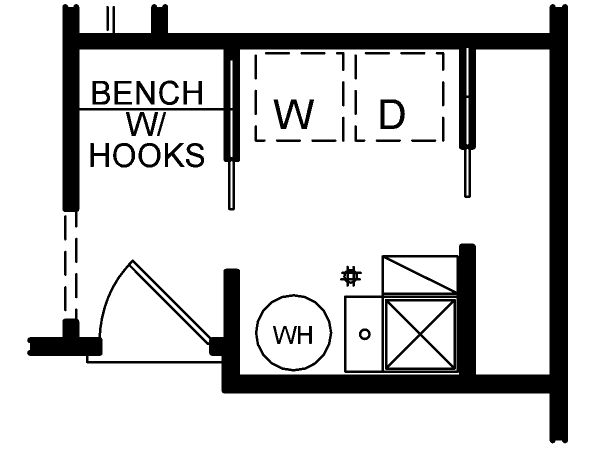 House Blueprint - Optional Rear Foyer