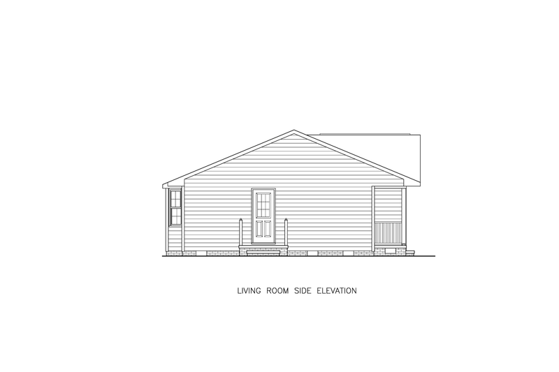 Home Plan - Exterior - Other Elevation for Traditional House Plan #54-668 - 3 bed, 2 bath