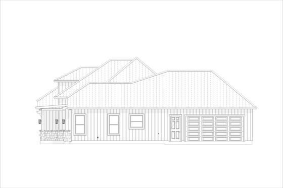Exterior - Other Elevation 3 for Country House Plan #1127-12 - 4 bed, 3.5 bath