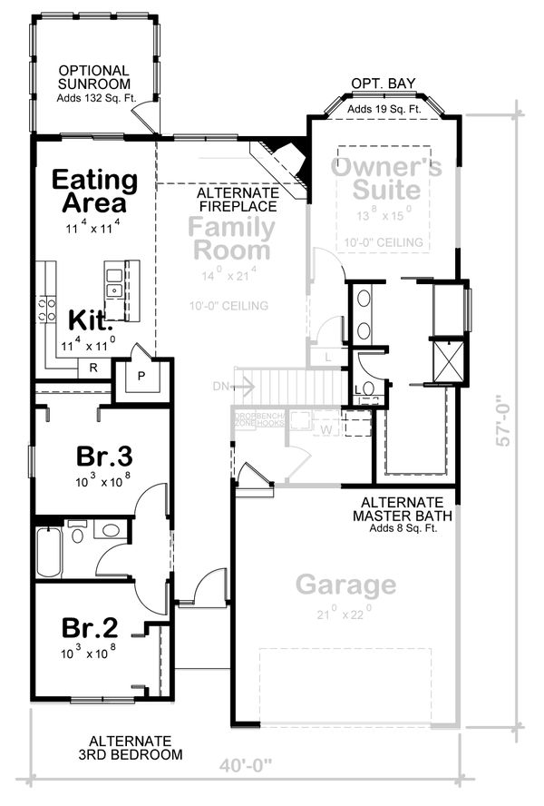 Dream House Plan - Craftsman Floor Plan - Other Floor Plan #20-2405