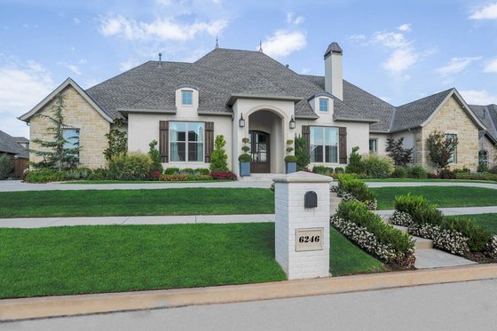 Exterior - Front Elevation for European House Plan #65-533 - 3 bed, 2.5 bath