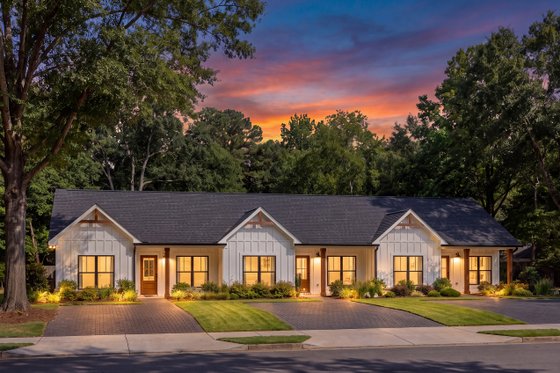 Farmhouse Triplex Plan