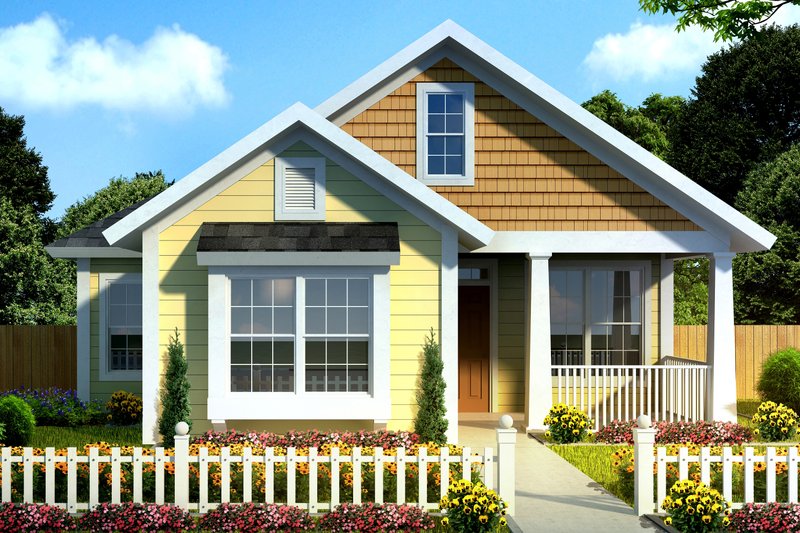 House Plan Design - Cottage Exterior - Front Elevation Plan #513-2092