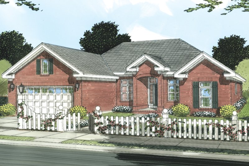 Dream House Plan - Traditional Exterior - Front Elevation Plan #513-2047