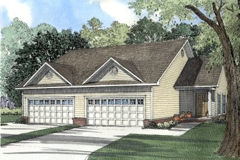 House Blueprint - Country Exterior - Front Elevation Plan #17-1084