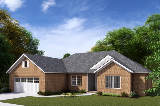 Exterior - Other Elevation for Ranch House Plan #513-19 - 5 bed, 3 bath