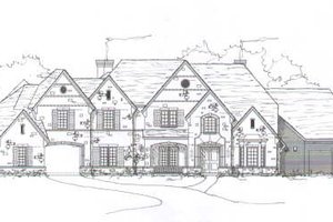 European Exterior - Front Elevation Plan #141-240