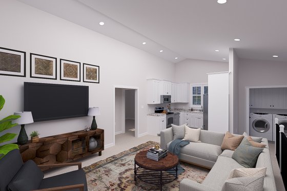 Interior - Family Room 1 for European House Plan #1060-257 - 2 bed, 1.5 bath