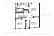 European Style House Plan - 4 Beds 3.5 Baths 2515 Sq/Ft Plan #100-414 