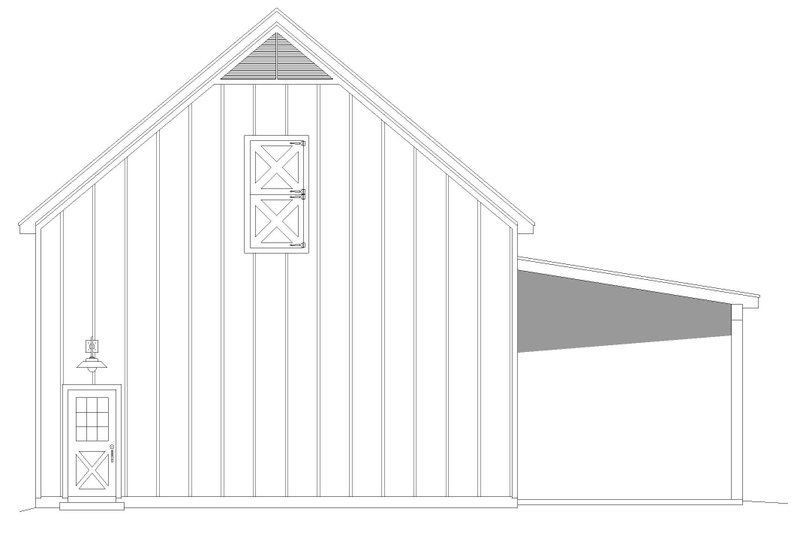 Architectural House Design - Exterior - Other Elevation 1 for Ranch House Plan #932-494, 0 bath