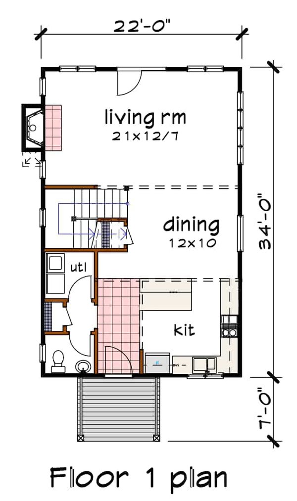 Dream House Plan - Modern Floor Plan - Main Floor Plan #79-294
