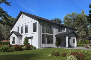 Exterior - Rear Elevation for Craftsman House Plan #1066-48 - 5 bed, 5.5 bath