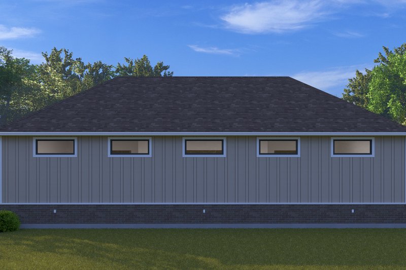 House Blueprint - Exterior - Rear Elevation for Traditional House Plan #1060-275, 0 bath