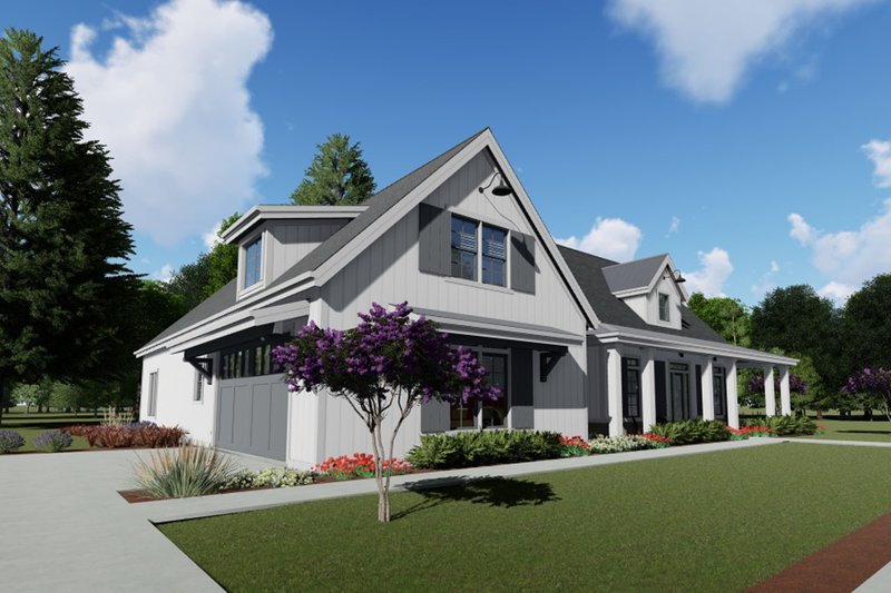 Architectural House Design - Left Side Elevation