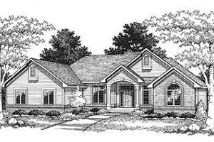 Traditional Exterior - Front Elevation Plan #70-499