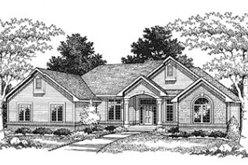 Home Plan - Traditional Exterior - Front Elevation Plan #70-499
