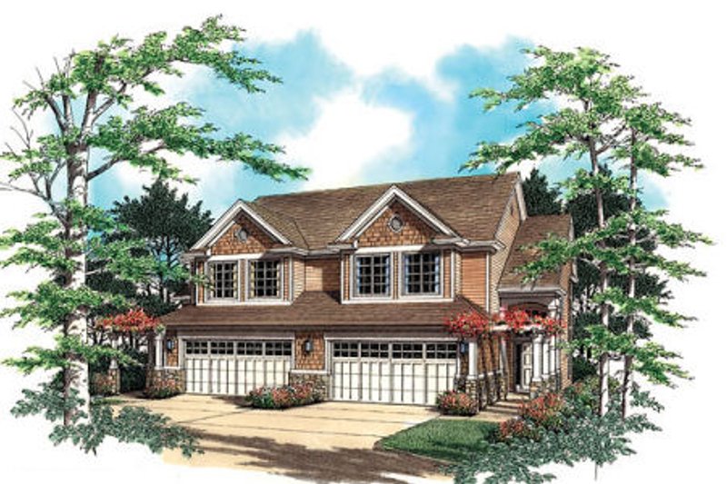 Architectural House Design - Traditional Exterior - Front Elevation Plan #48-152
