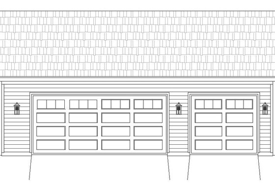 Exterior - Front Elevation 3 for Country House Plan #932-197, 0 bath