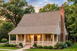 Home Plan - Exterior - Front Elevation for Farmhouse House Plan #406-153 - 2 bed, 1 bath