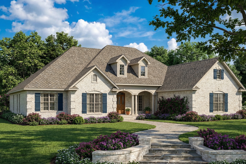 Home Plan - European Exterior - Front Elevation Plan #17-2193