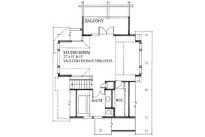 Floor Plan - Upper Floor for Cottage House Plan #118-111 - 2 bed, 2 bath