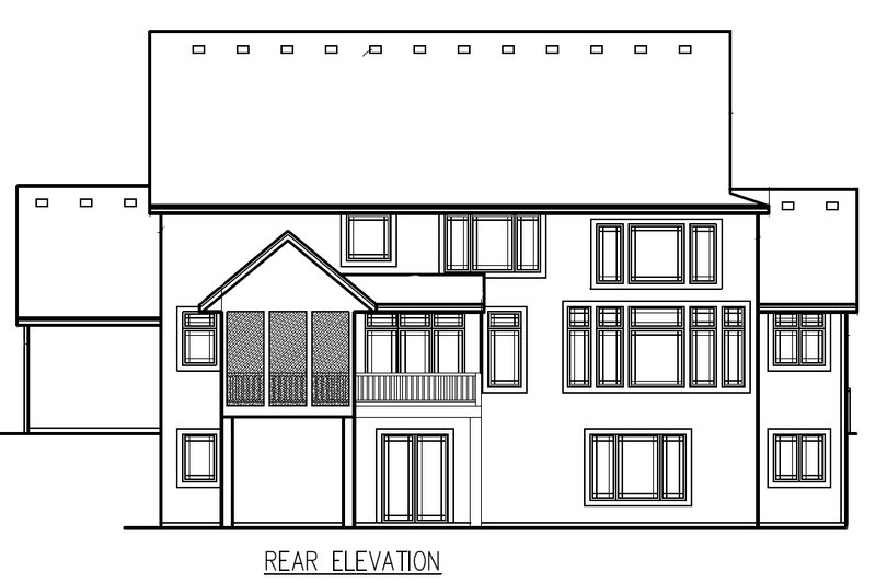 House Design - Photo 3 for Traditional House Plan #56-594 - 4 bed, 3.5 bath