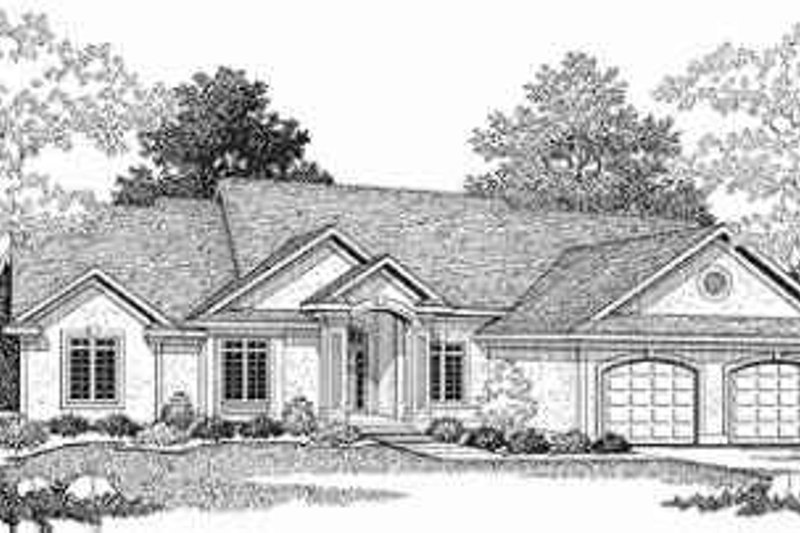 Dream House Plan - Traditional Exterior - Front Elevation Plan #70-340