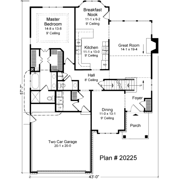 Traditional Floor Plan - Main Floor Plan #312-131