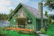 Cottage Style House Plan - 3 Beds 1.5 Baths 1200 Sq/Ft Plan #57-496 