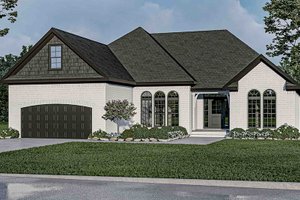 Country Exterior - Front Elevation Plan #17-3353