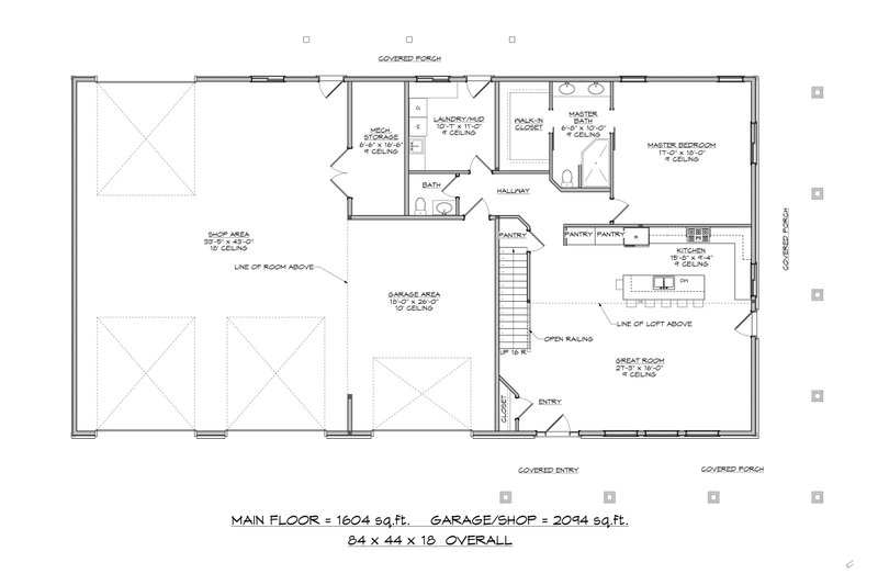 Country Style House Plan - 3 Beds 3.5 Baths 3188 Sq Ft Plan #1084-9 