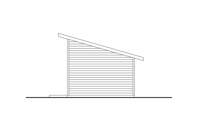 Home Plan - Exterior - Other Elevation 1 for Modern House Plan #124-1402, 1 bath