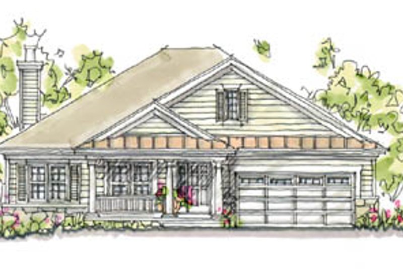 Dream House Plan - Traditional Exterior - Front Elevation Plan #20-166