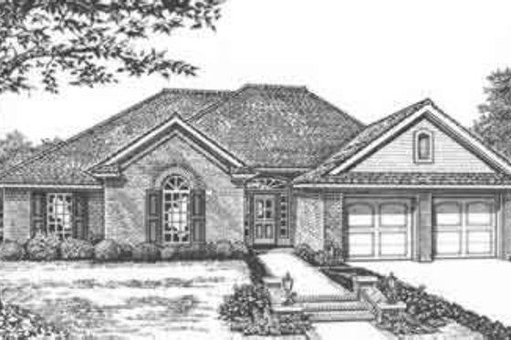Exterior - Front Elevation for Traditional House Plan #310-409 - 4 bed, 2 bath