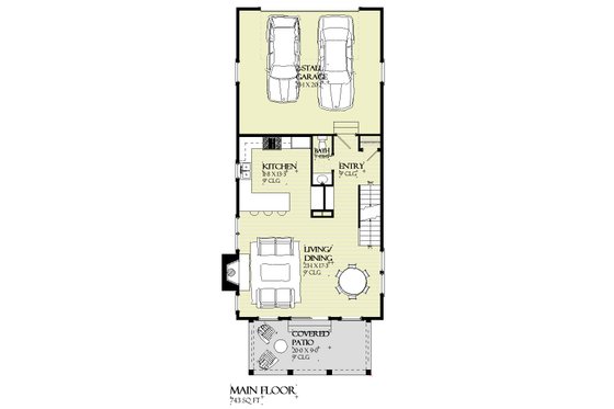 Floor Plan - Main Floor for Beach House Plan #901-165 - 5 bed, 3.5 bath