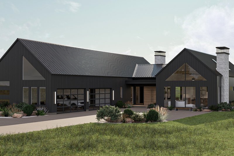House Design - Exterior - Other Elevation 1 for Modern House Plan #455-382 - 3 bed, 2.5 bath