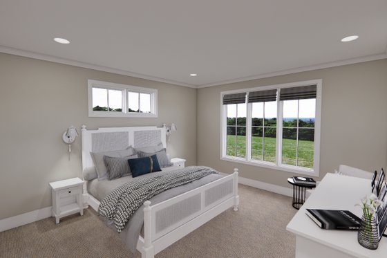 Interior - Master Bedroom for Farmhouse House Plan #51-1246 - 3 bed, 2 bath
