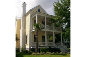 Southern Exterior - Front Elevation Plan #464-1