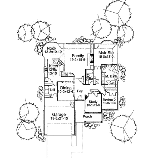 Traditional Floor Plan - Main Floor Plan #120-143
