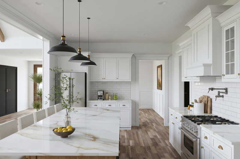 Architectural House Design - Interior - Kitchen 1 for Farmhouse House Plan #923-502 - 4 bed, 3.5 bath