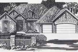 Colonial Exterior - Front Elevation Plan #310-854