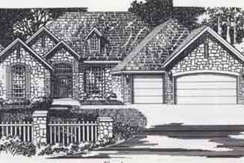 Colonial Style House Plan - 4 Beds 3 Baths 2689 Sq/Ft Plan #310-854