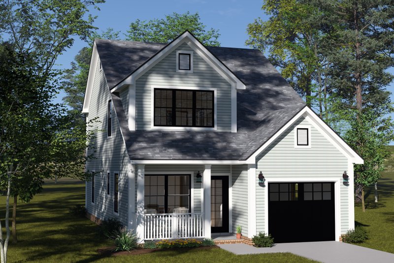 House Design - Exterior - Front Elevation 3 for Cottage House Plan #513-2313 - 3 bed, 2.5 bath