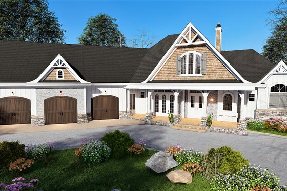 Exterior - Other Elevation for Craftsman House Plan #54-381 - 4 bed, 3.5 bath