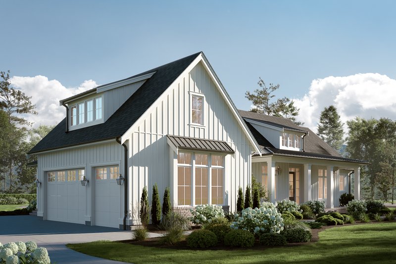 Dream House Plan - Exterior - Front Elevation 4 for Farmhouse House Plan #1114-118 - 3 bed, 2.5 bath