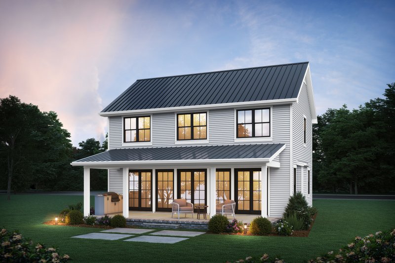 Dream House Plan - Exterior - Rear Elevation for Country House Plan #48-1154 - 3 bed, 2.5 bath